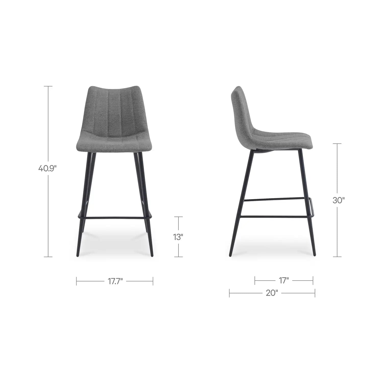 MOES, ALIBI BAR STOOLS - SET OF TWO, BAR STOOLS