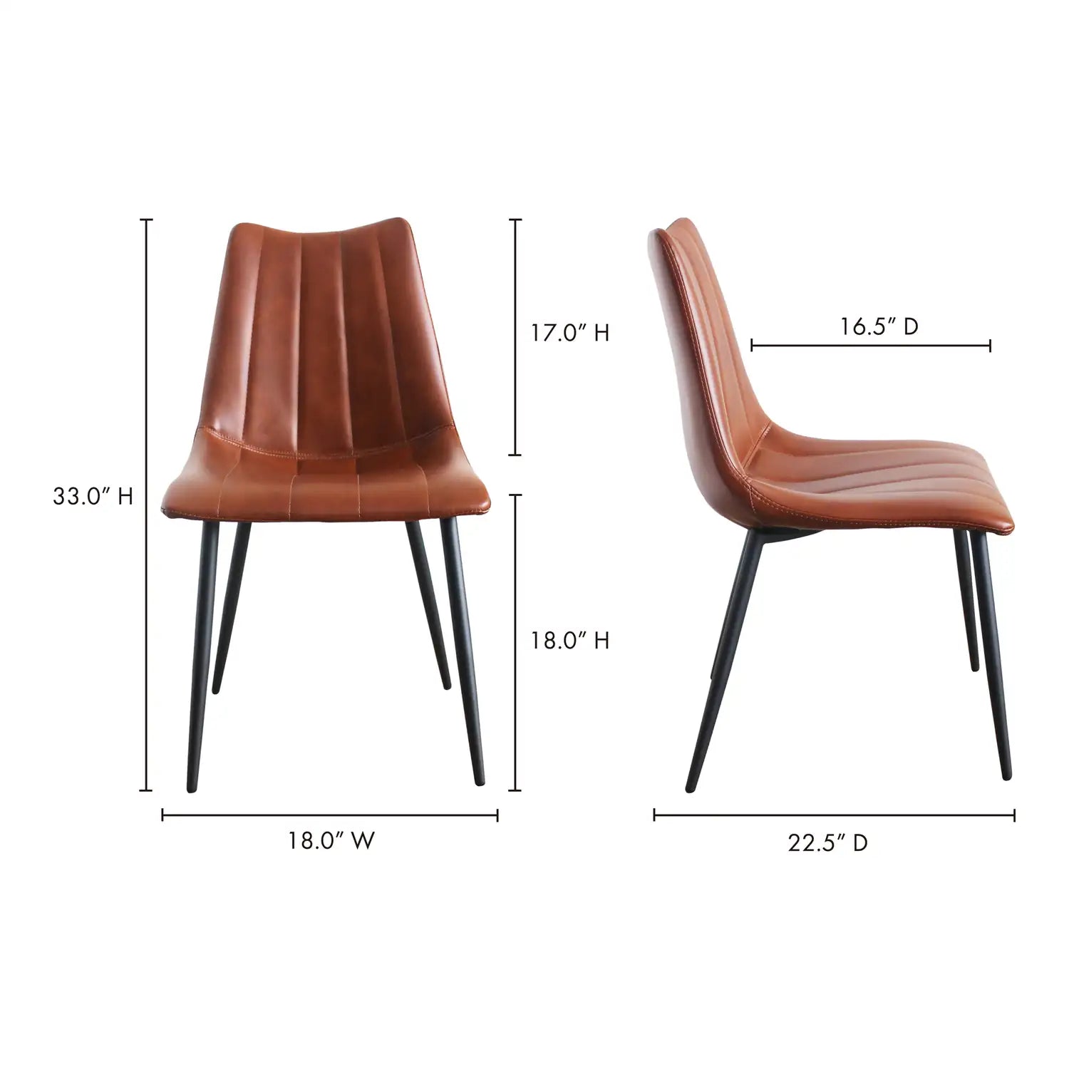 MOES, ALIBI DINING CHAIRS - SET OF TWO, DINING CHAIRS