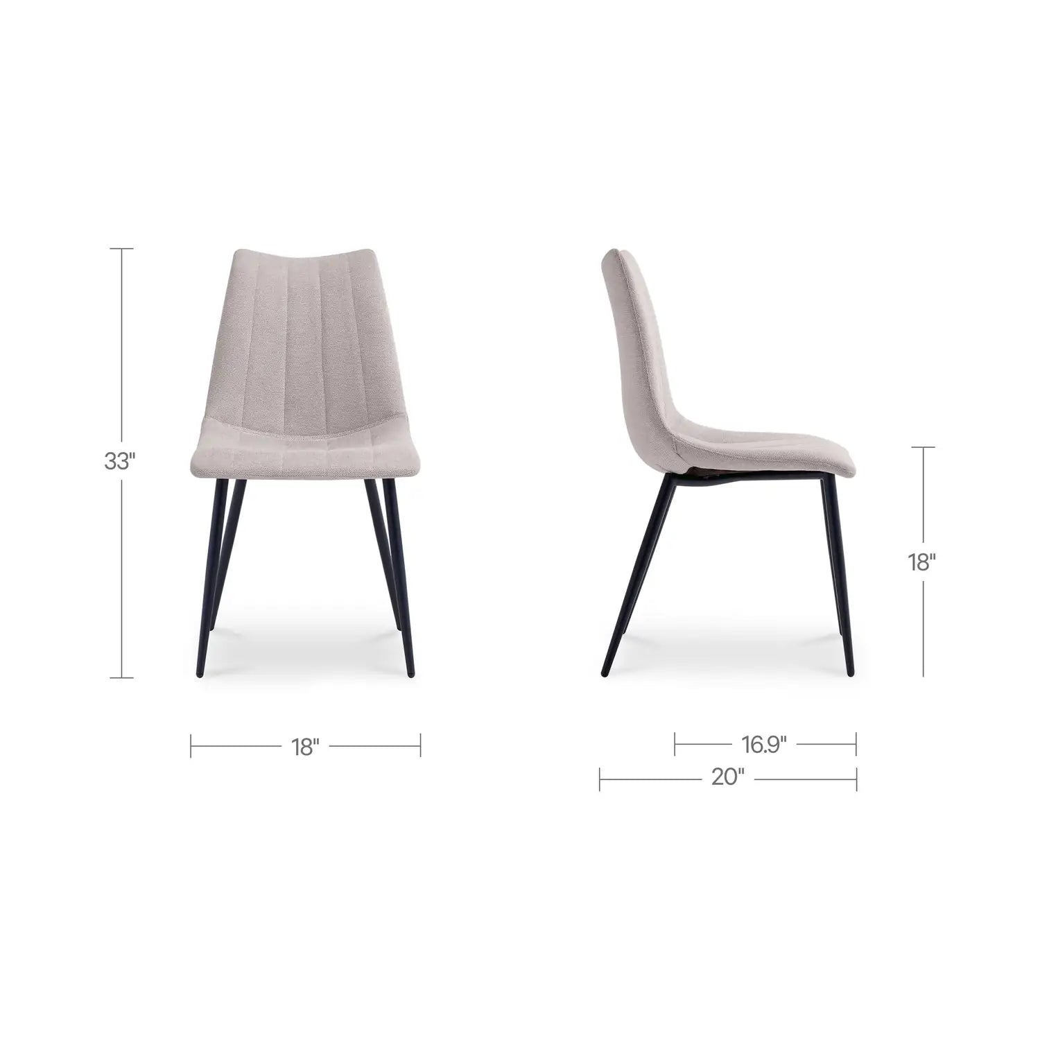 MOES, ALIBI DINING CHAIRS - SET OF TWO, DINING CHAIRS