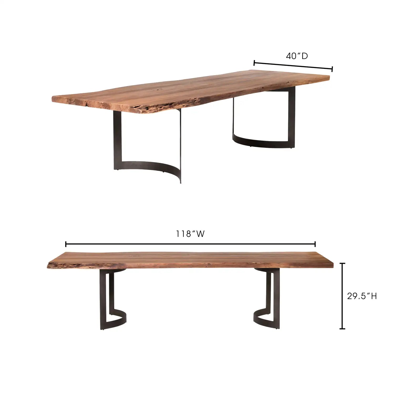 MOES BENT DINING TABLES - Dining Tables