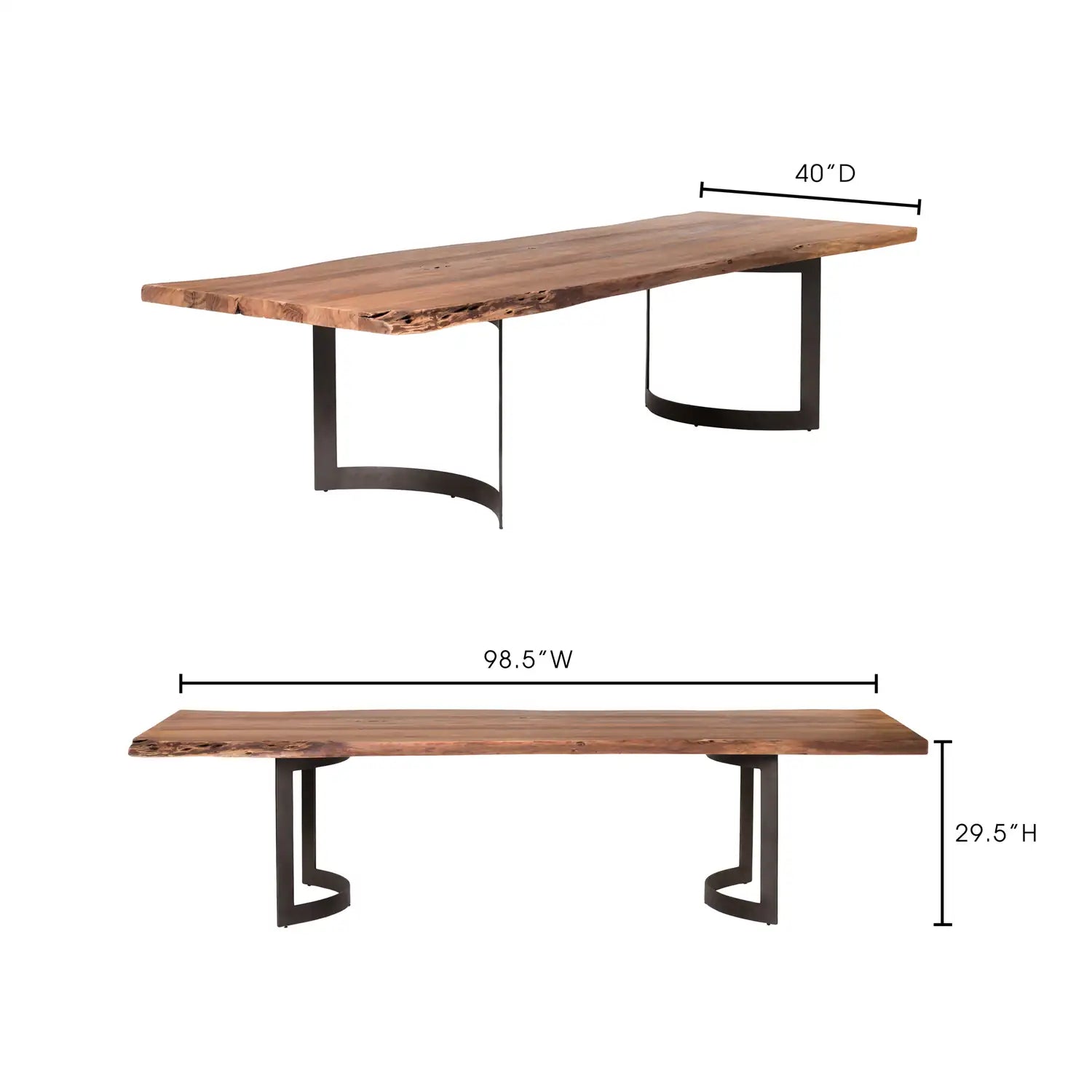 MOES BENT DINING TABLES - Dining Tables