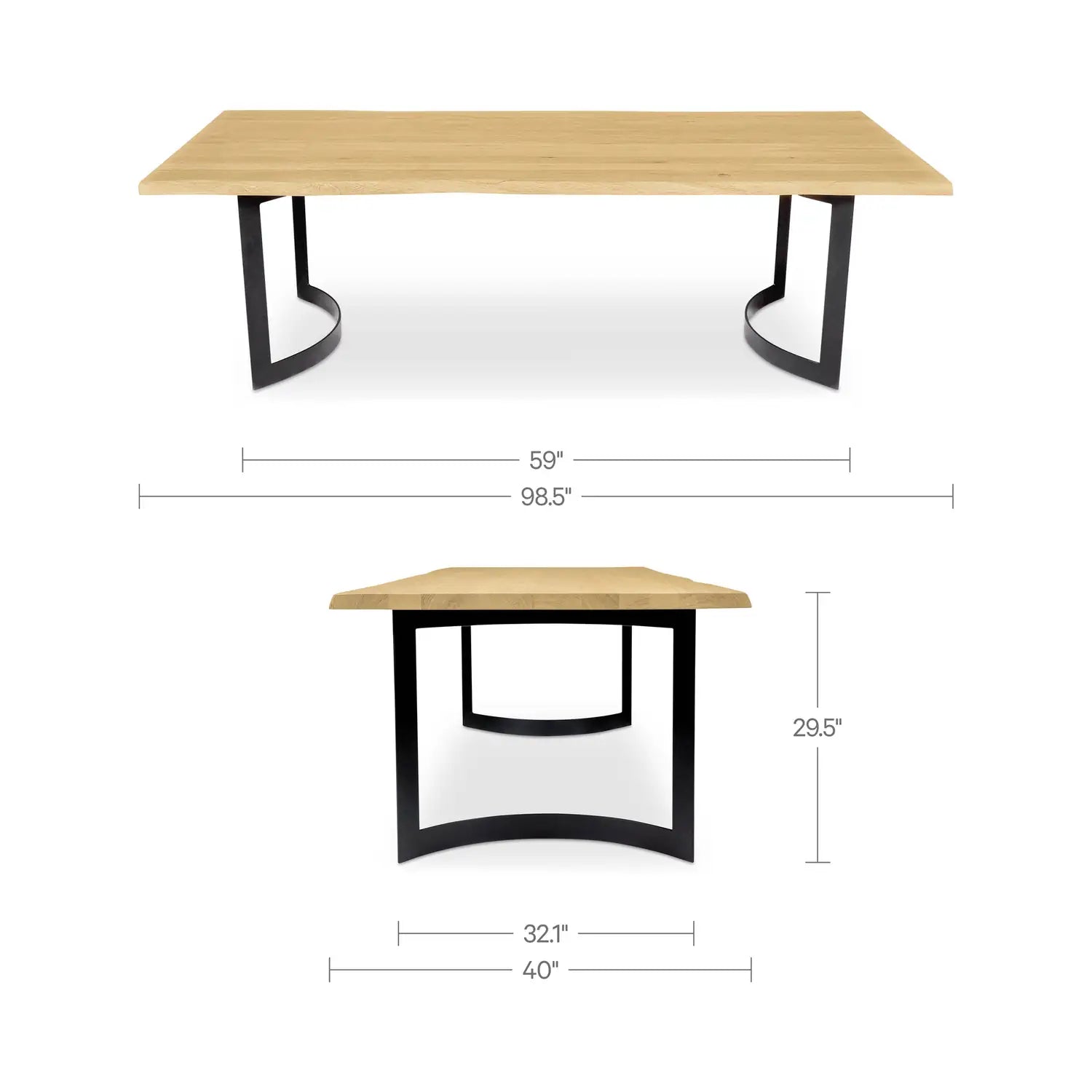 MOES BENT DINING TABLES - Dining Tables