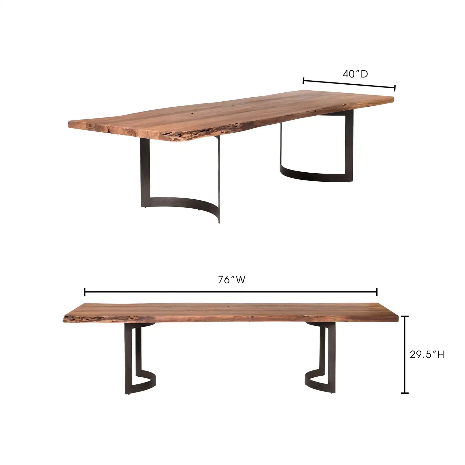 MOES BENT DINING TABLES - Dining Tables