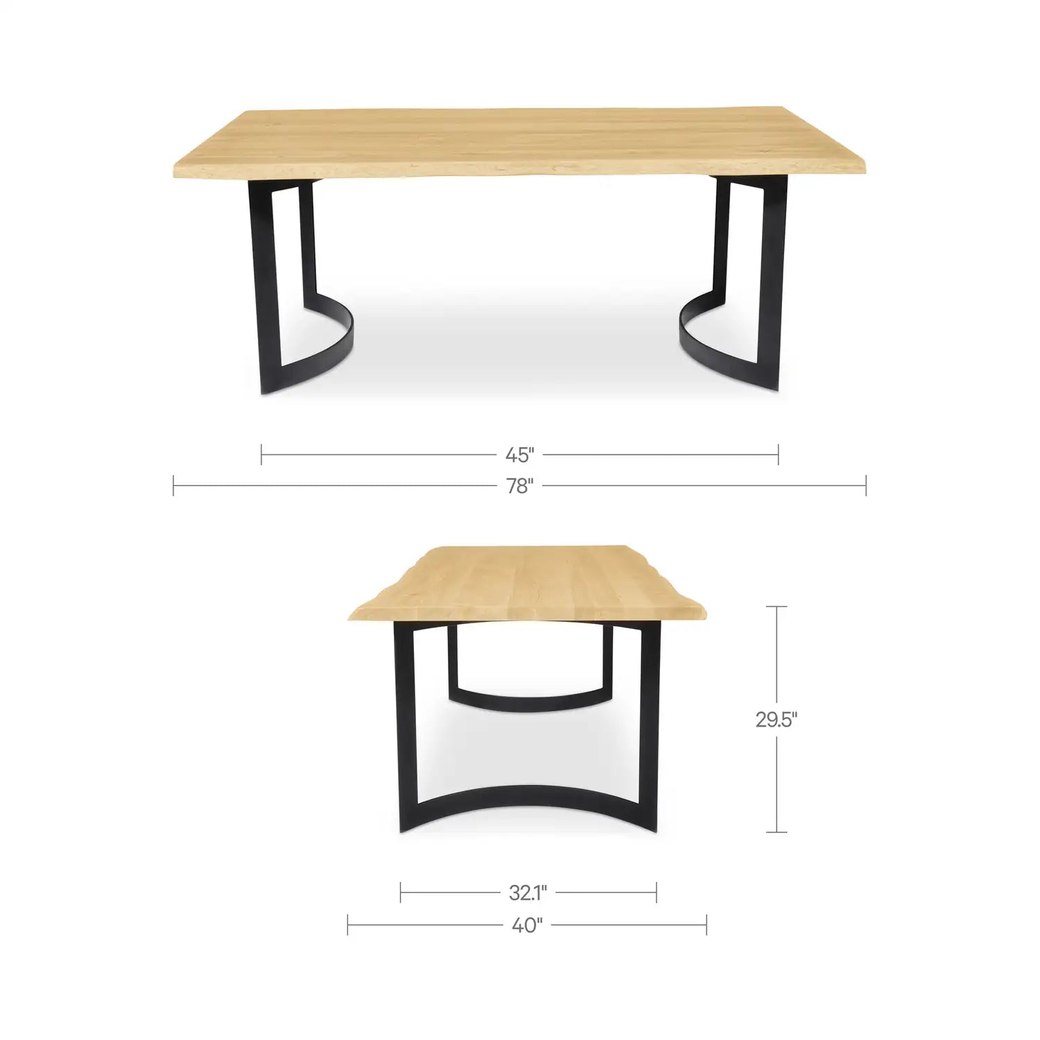 MOES BENT DINING TABLES - Dining Tables