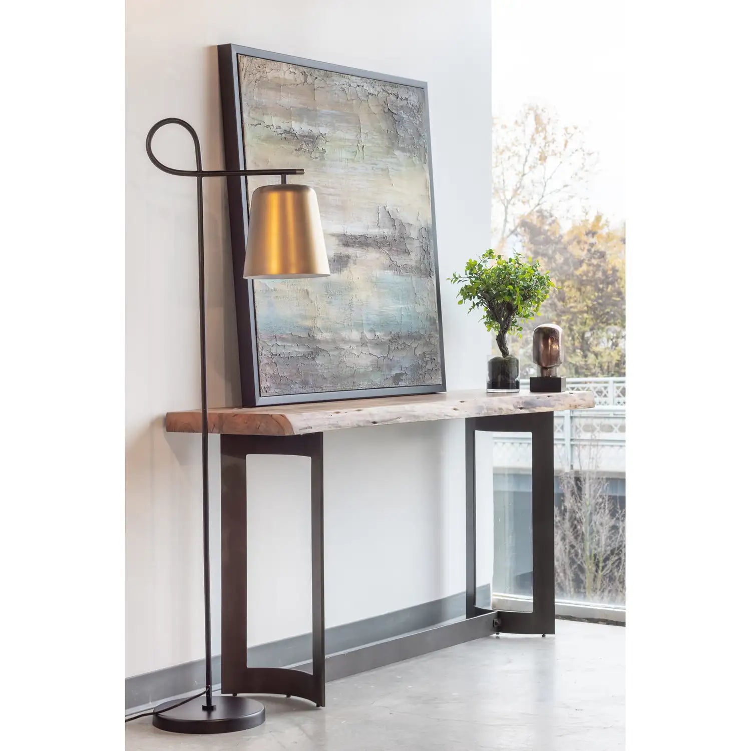 MOES BENT CONSOLE TABLES - Consoles