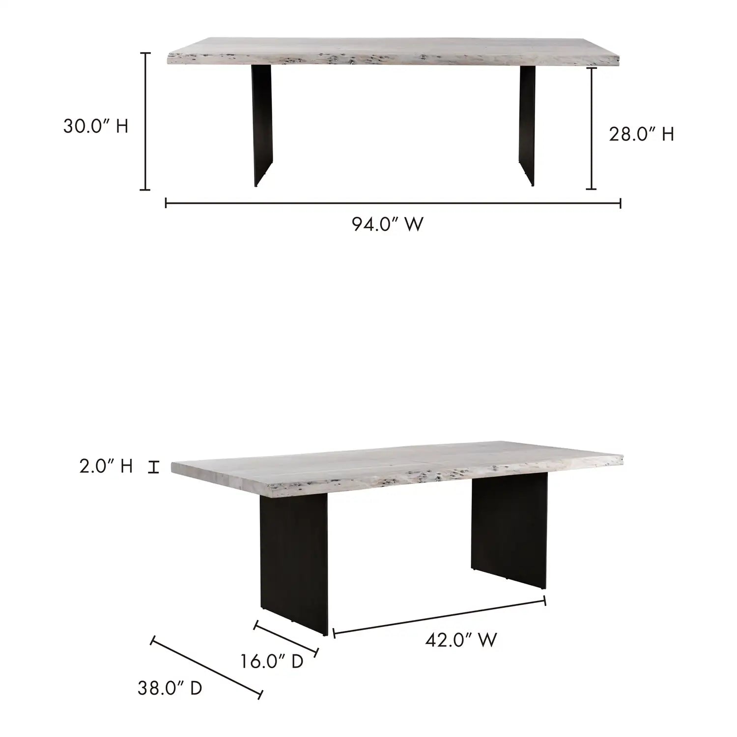 MOES EVANS DINING TABLES - Dining Tables