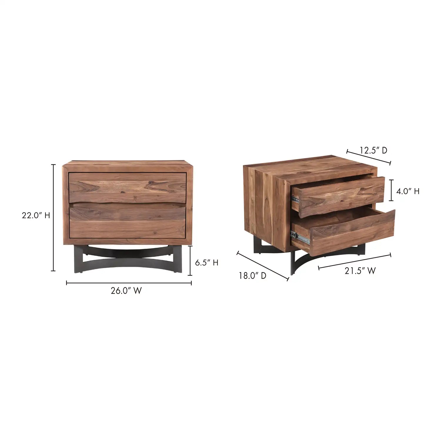 MOE'S, BENT NIGHTSTANDS, NIGHTSTANDS