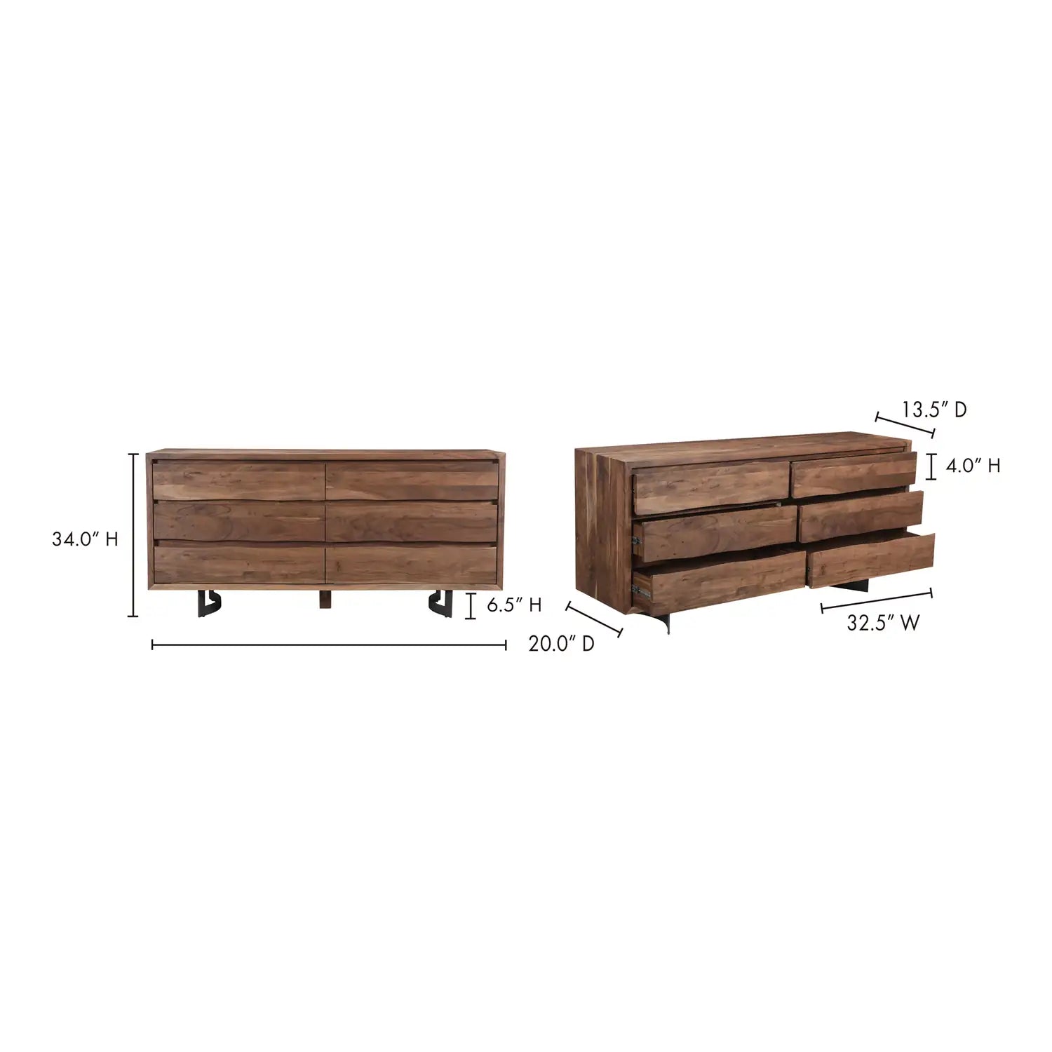MOES, BENT DRESSERS, DRESSERS