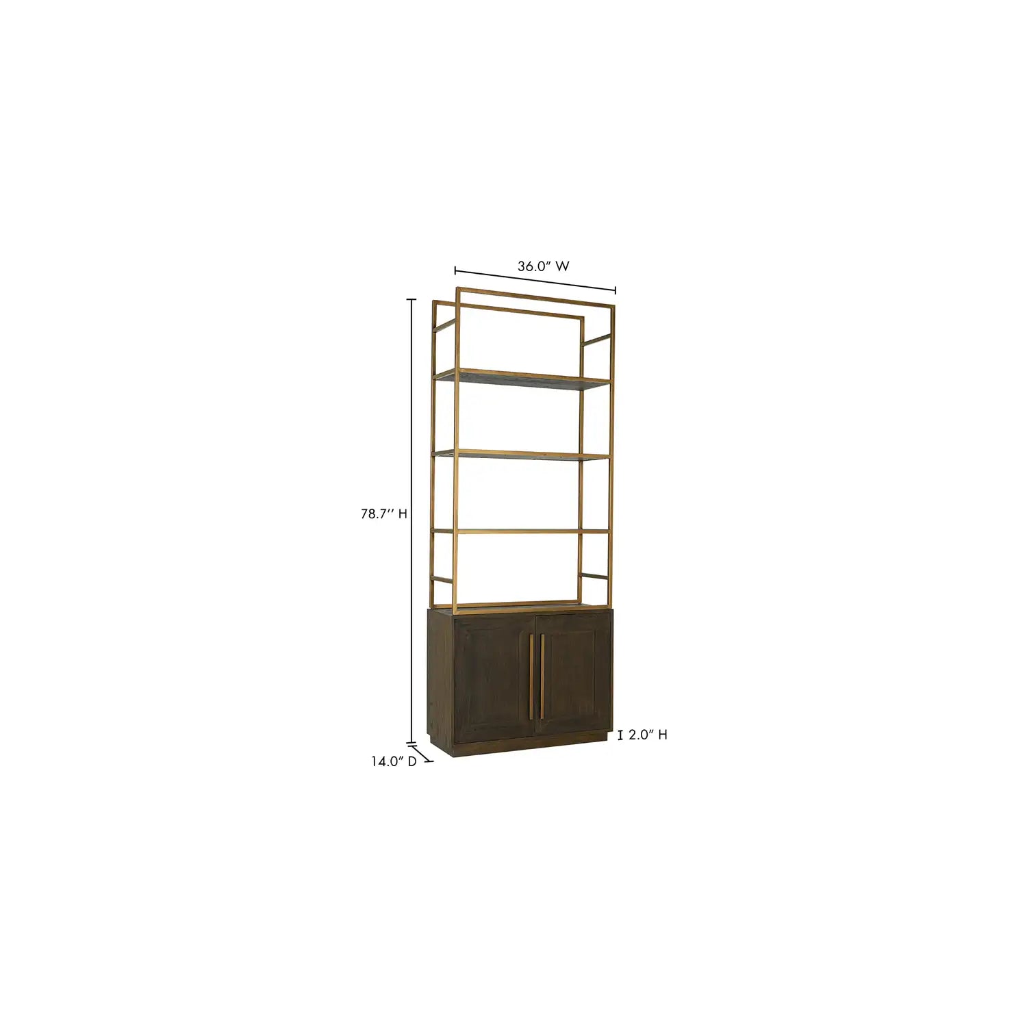 MOES ELLIOT BOOKSHELVES - Cabinets & Bar
