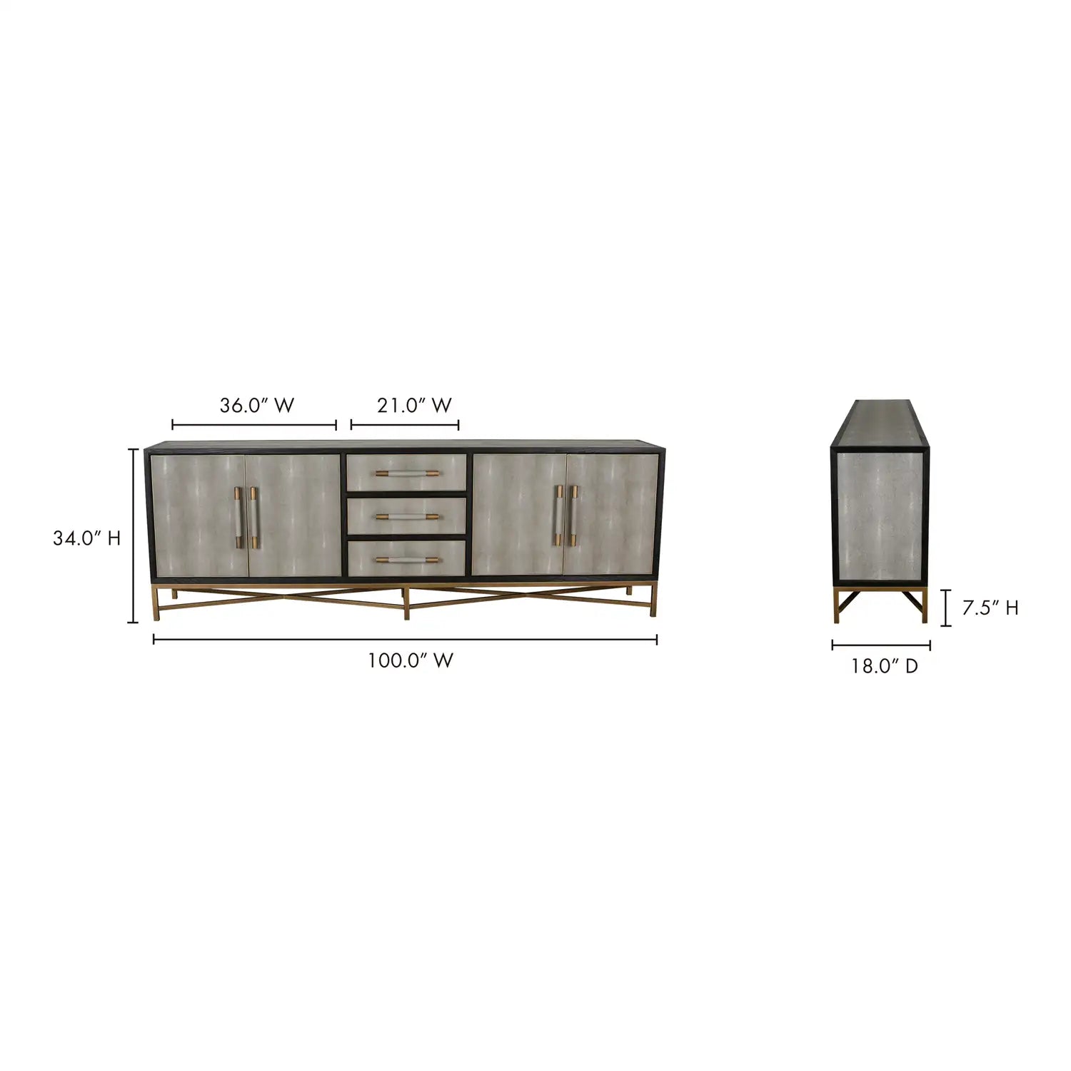 MOES MAKO SIDEBOARDS - Cabinets & Bar