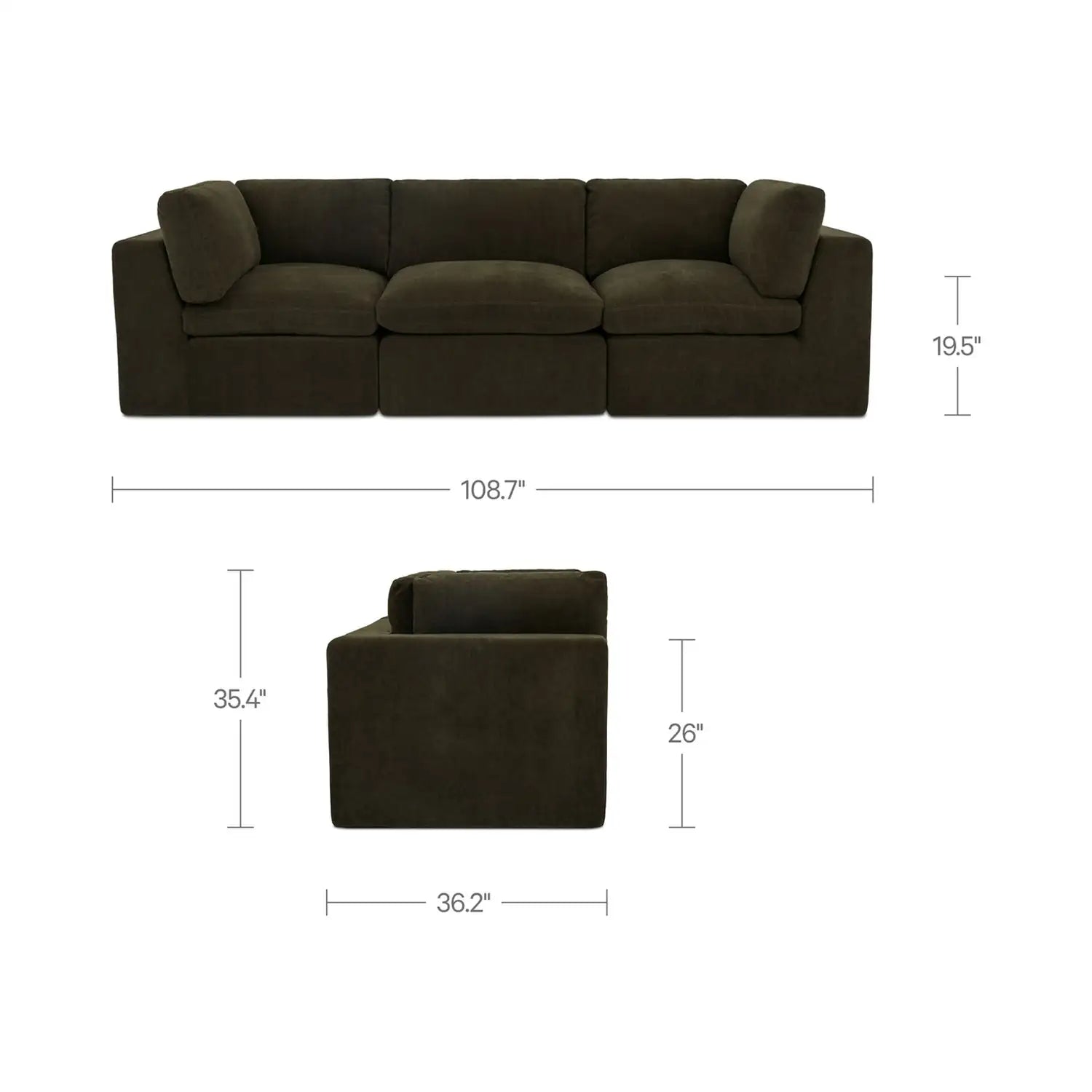 MOES, CATES MODULAR SOFAS, SOFA