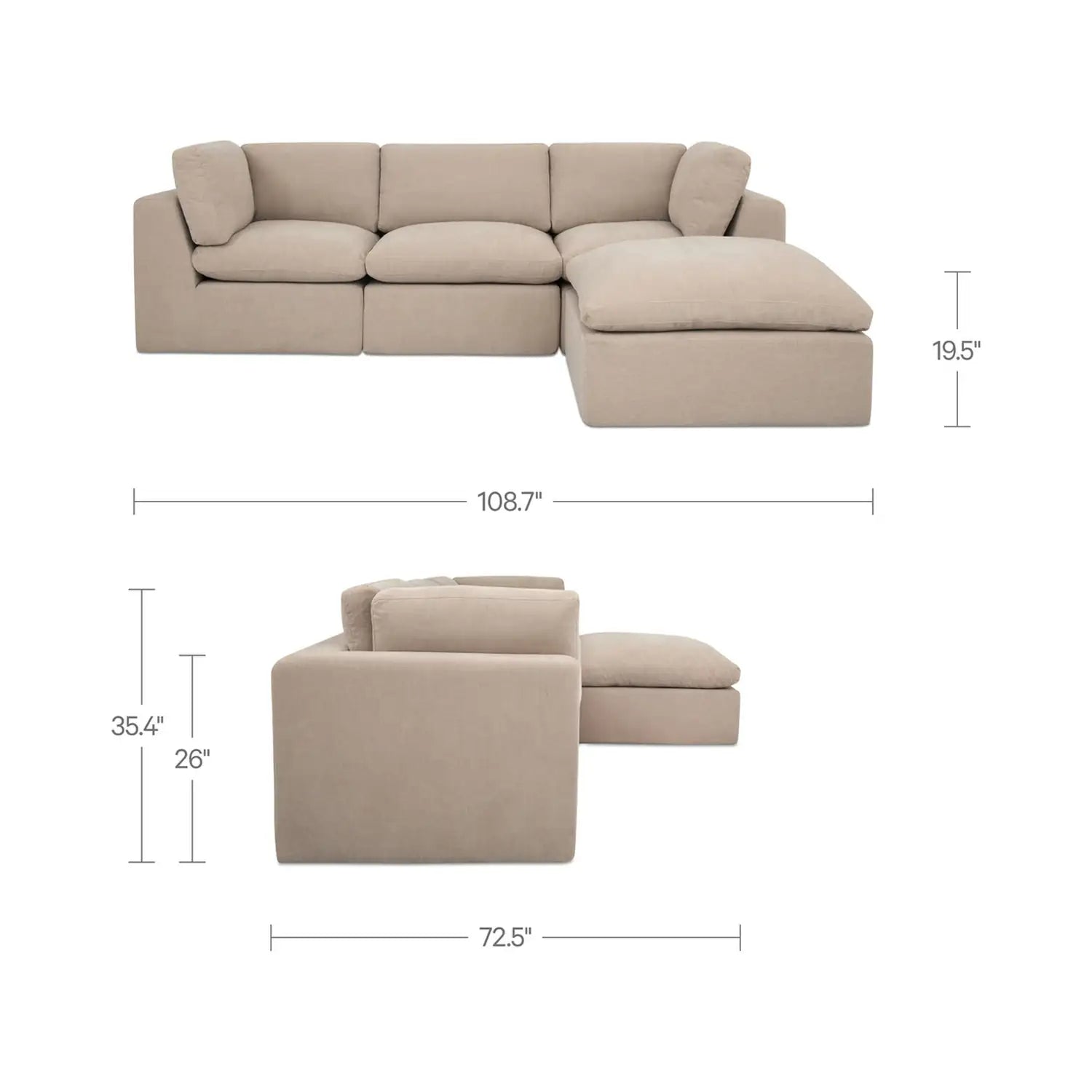 MOES CATES MODULAR SECTIONALS - Sofa