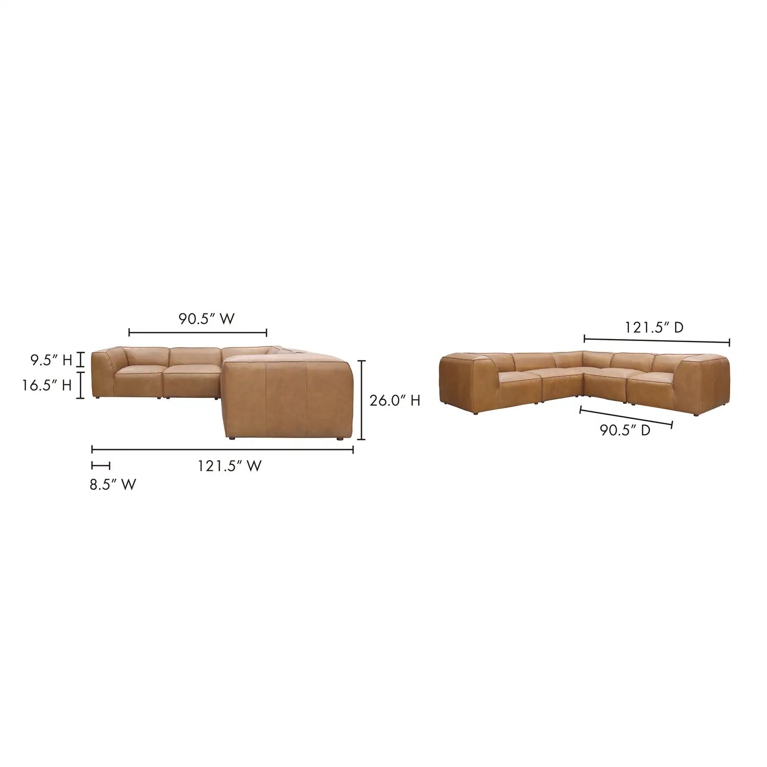 MOES, FORM MODULAR SECTIONALS, SOFA