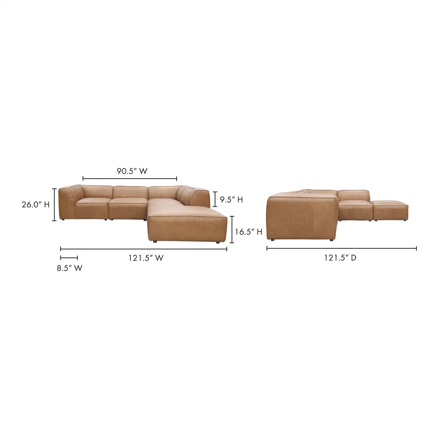 MOES, FORM MODULAR SECTIONALS, SOFA