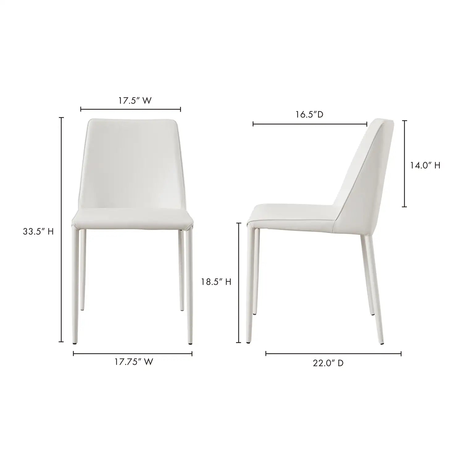 MOES, NORA DINING CHAIRS - SET OF TWO, DINING CHAIRS