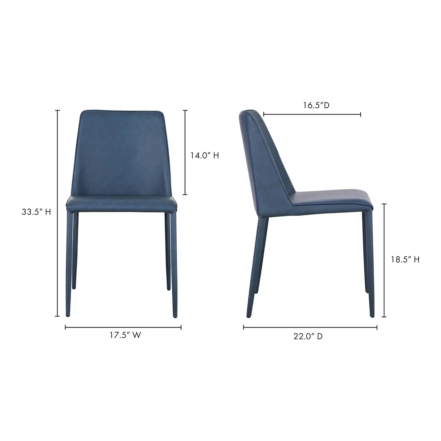 MOES, NORA DINING CHAIRS - SET OF TWO, DINING CHAIRS