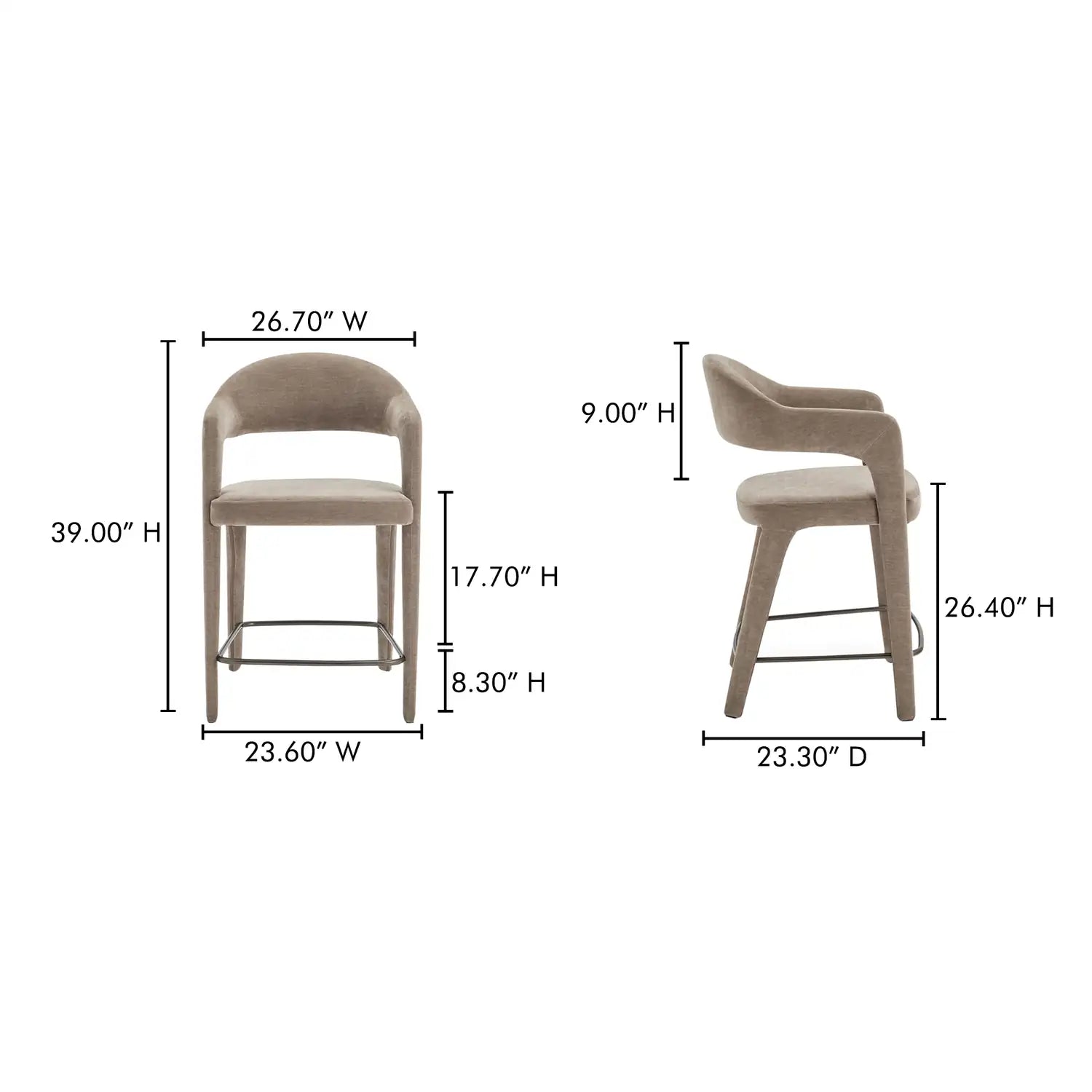 MOES, MARTENS COUNTER STOOLS, BAR STOOLS