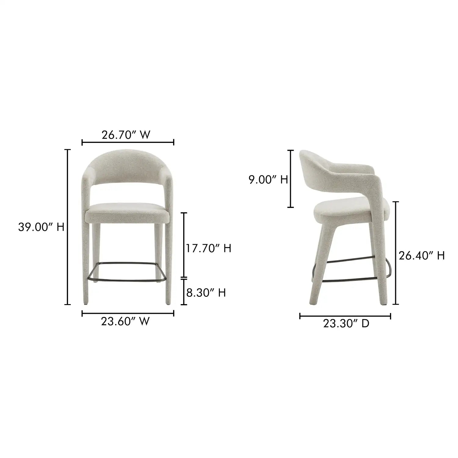 MOES, MARTENS COUNTER STOOLS, BAR STOOLS