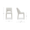 MOES, JOYCE DINING CHAIRS - SET OF TWO, DINING CHAIRS