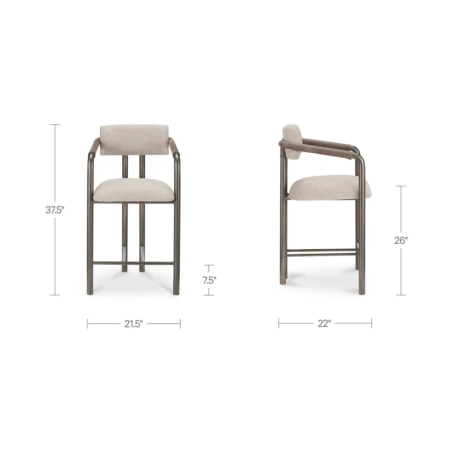MOES, CASSIDY COUNTER STOOLS, BAR STOOLS