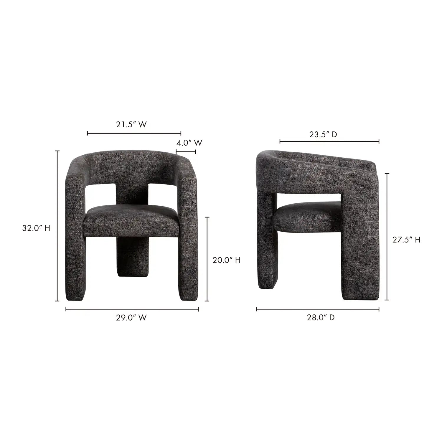 MOES, ELO ACCENT CHAIRS, LOUNGE