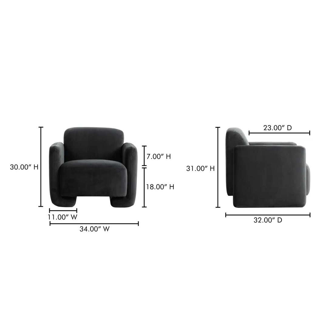 MOES, FALLON ACCENT CHAIRS, LOUNGE