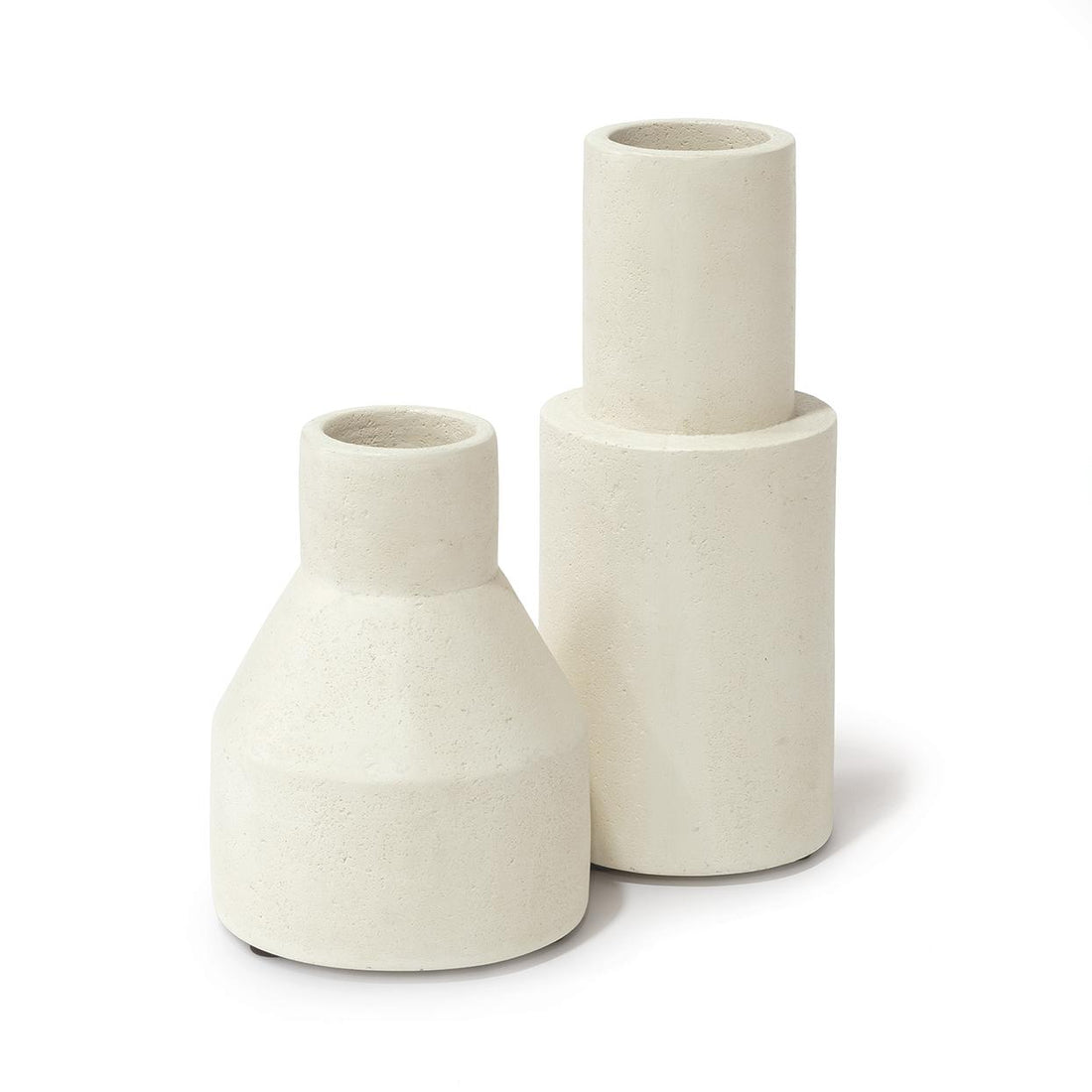 PALECEK, NOVA OUTDOOR CYLINDER URNS SET OF 2, OUTDOOR DECORATIVE ACCENTS