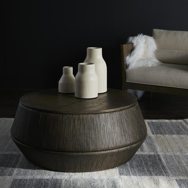 PALECEK NOVA CYLINDER OUTDOOR URNS SET OF 2 - Outdoor Decorative Accents