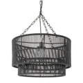 PALECEK, TANNER OUTDOOR PENDANT DRUM, CHANDELIER LIGHT