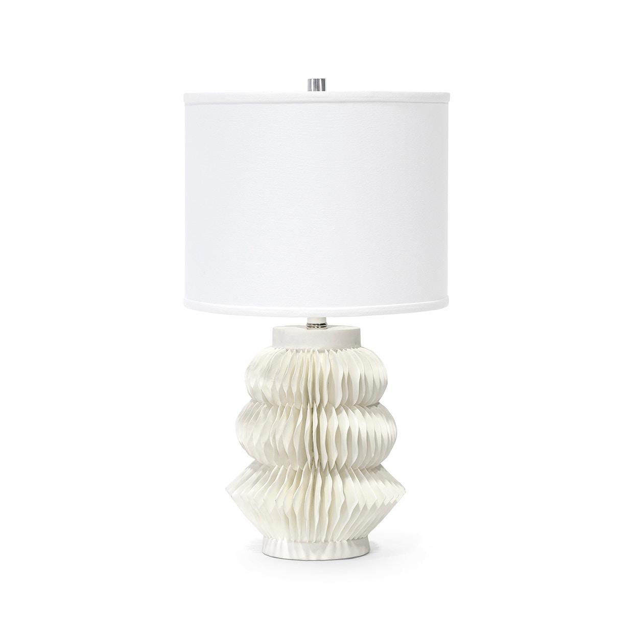PALECEK, ANTILLES PORCELAIN TABLE LAMP, TABLE LAMPS