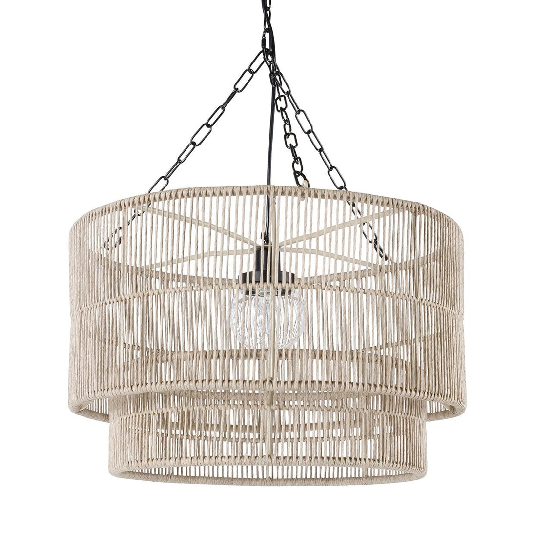 PALECEK, TANNER OUTDOOR PENDANT DRUM, CHANDELIER LIGHT