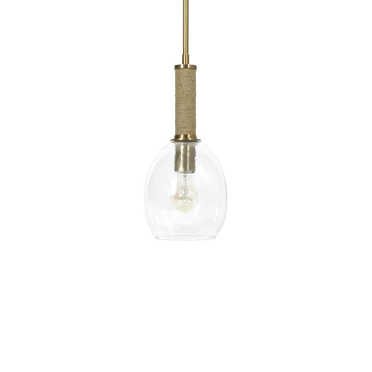 PALECEK, BRONSON GLASS PENDANT, CHANDELIER LIGHT