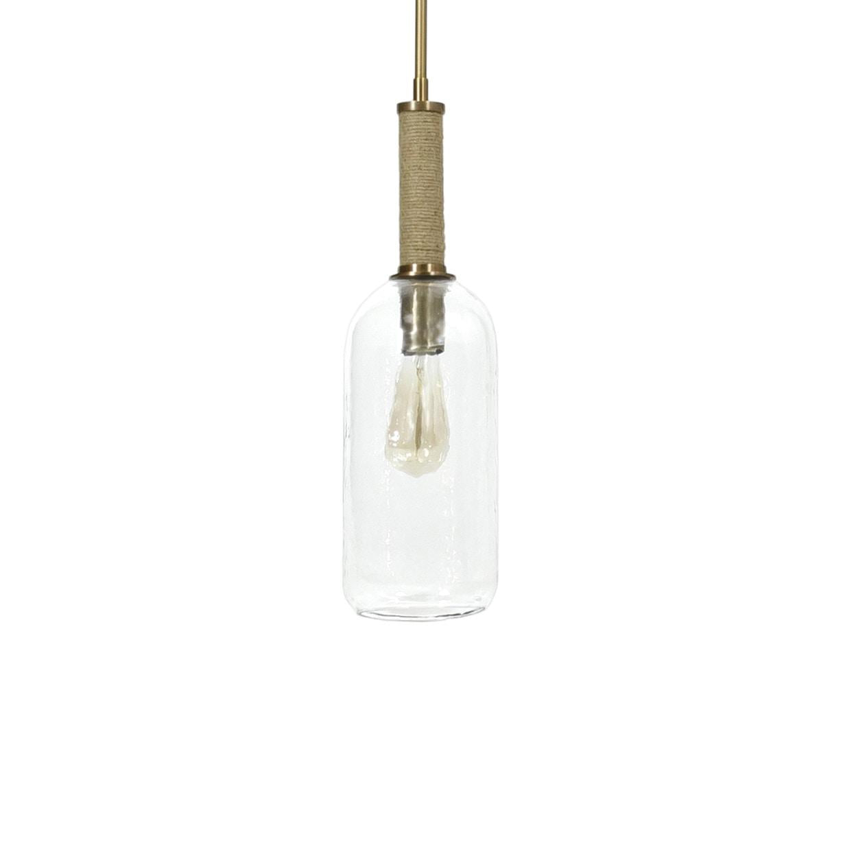 PALECEK, BRONSON GLASS PENDANT, CHANDELIER LIGHT