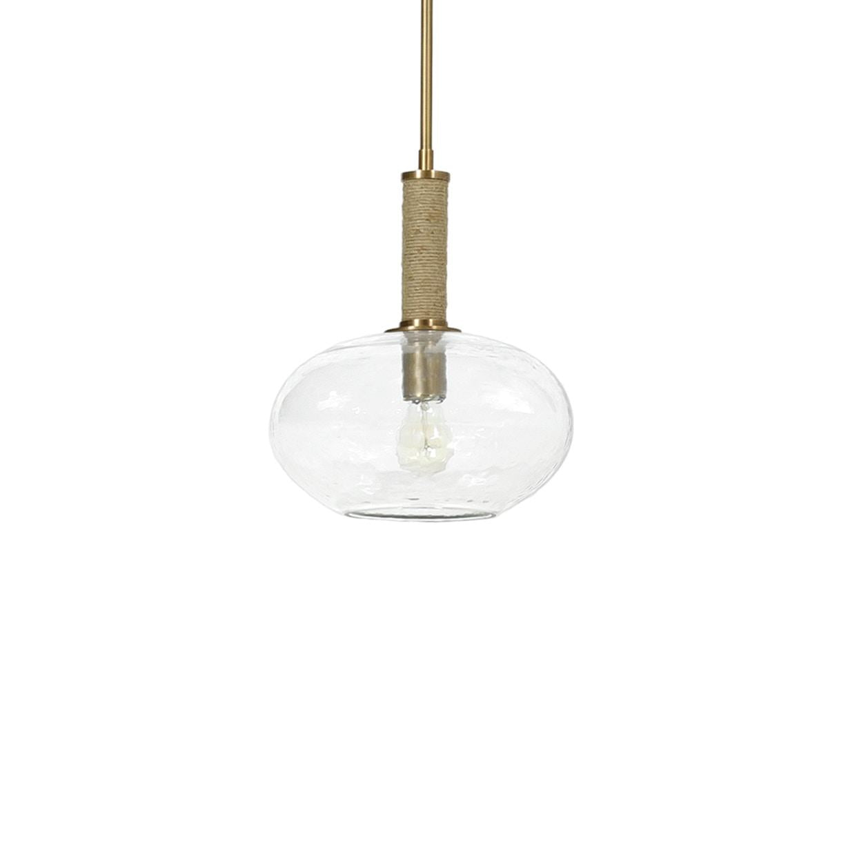 PALECEK, BRONSON GLASS PENDANT, CHANDELIER LIGHT