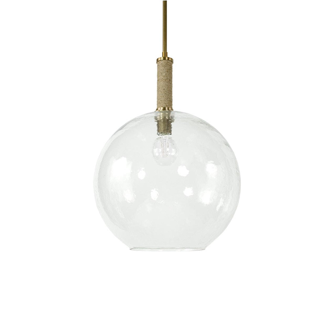 PALECEK, BRONSON GLASS PENDANT, CHANDELIER LIGHT