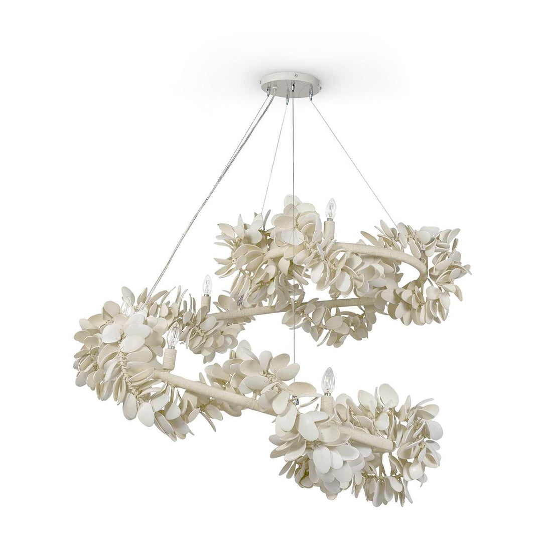 PALECEK, ROMA SPIRAL CHANDELIER, CHANDELIER LIGHT