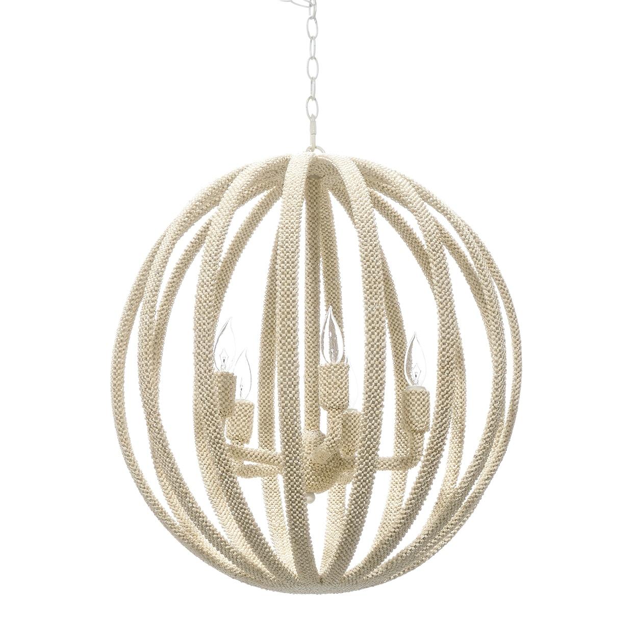 PALECEK, MADERA COCO CHANDELIER, CHANDELIER LIGHT