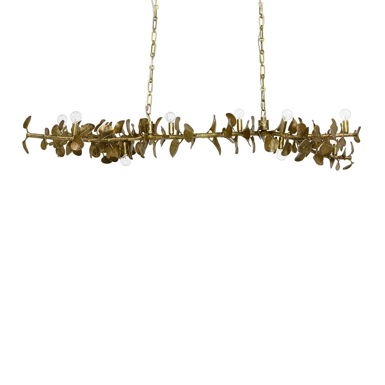 PALECEK, EUCALYPTUS LEAF CHANDELIER, CHANDELIER LIGHT
