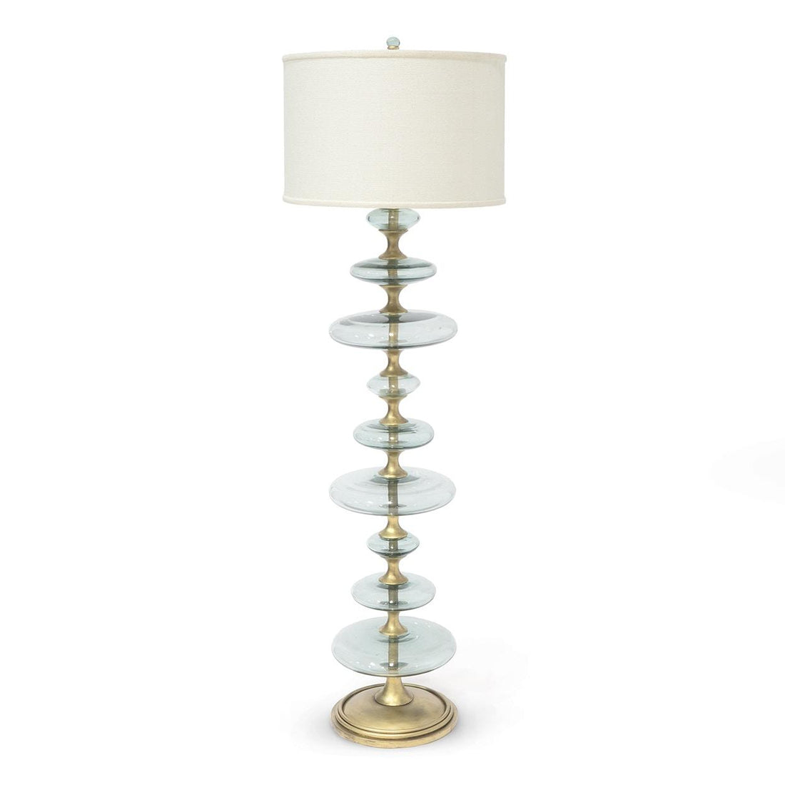 PALECEK, CALYPSO GLASS FLOOR LAMP, FLOOR LAMP