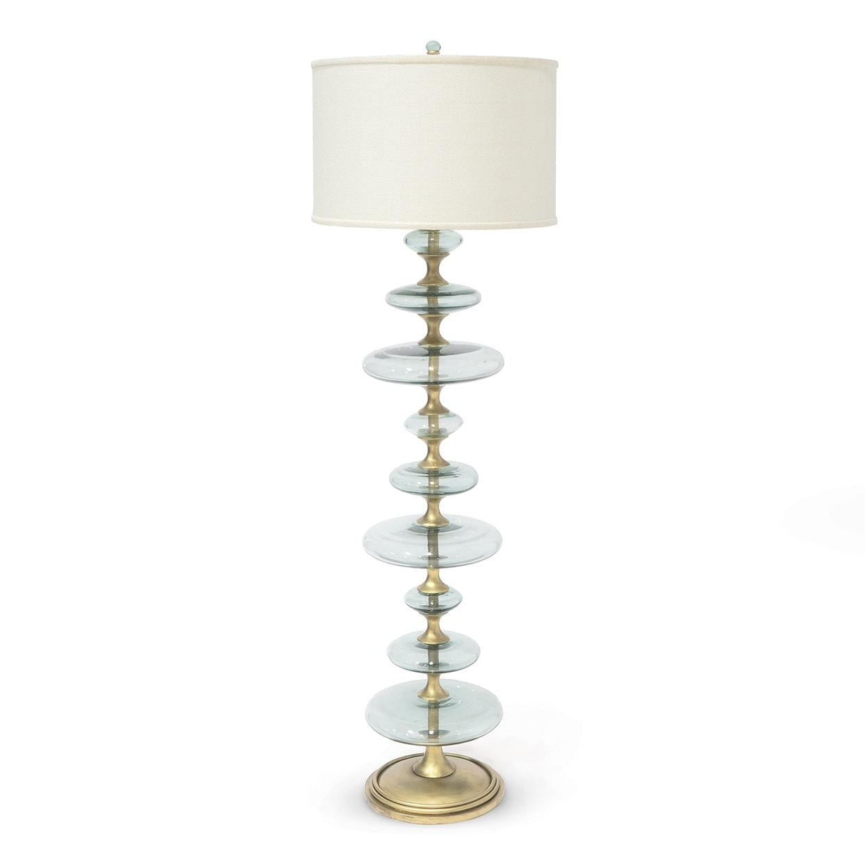 PALECEK, CALYPSO GLASS FLOOR LAMP, FLOOR LAMP
