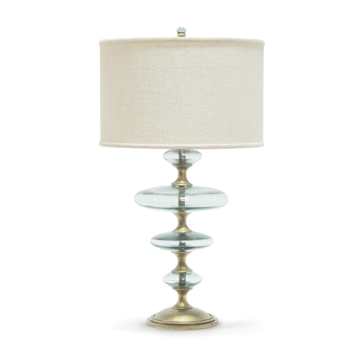PALECEK, CALYPSO GLASS TABLE LAMP, TABLE LAMPS
