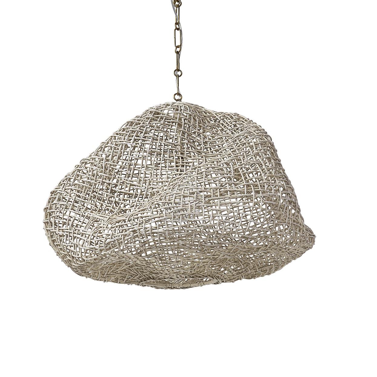 PALECEK, ANDORRA WICKER PENDANT, CHANDELIER LIGHT