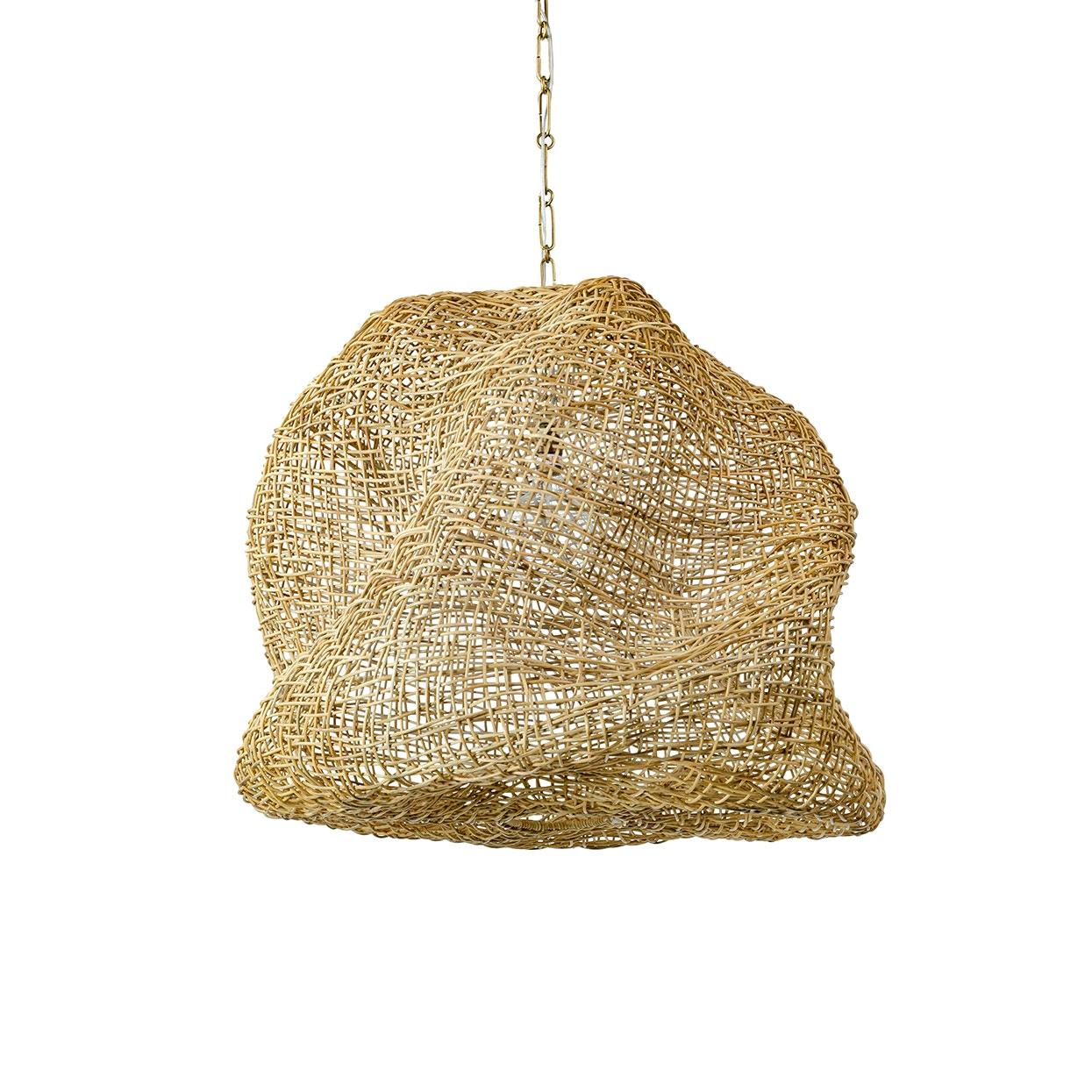 PALECEK, ANDORRA WICKER PENDANT, CHANDELIER LIGHT