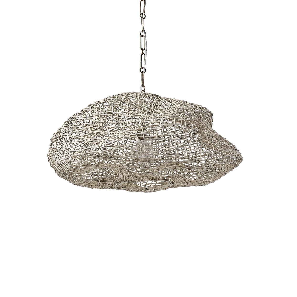 PALECEK, ANDORRA WICKER PENDANT, CHANDELIER LIGHT