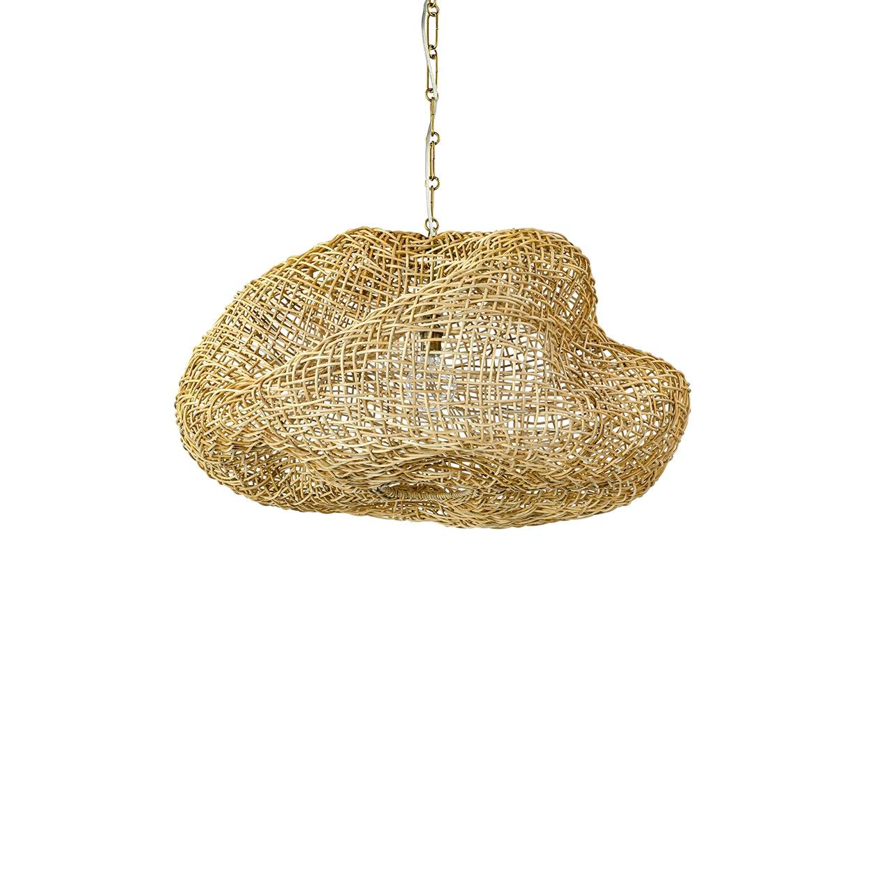 PALECEK, ANDORRA WICKER PENDANT, CHANDELIER LIGHT