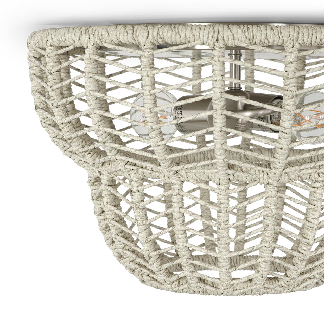 PALECEK, GABRIELLA OUTDOOR FLUSH MOUNT, FLUSH MOUNT CEILING LIGHTS 