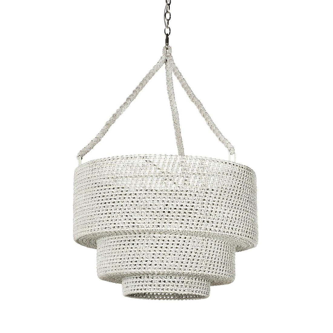 PALECEK, VERANDA WOVEN PENDANT, CHANDELIER LIGHT