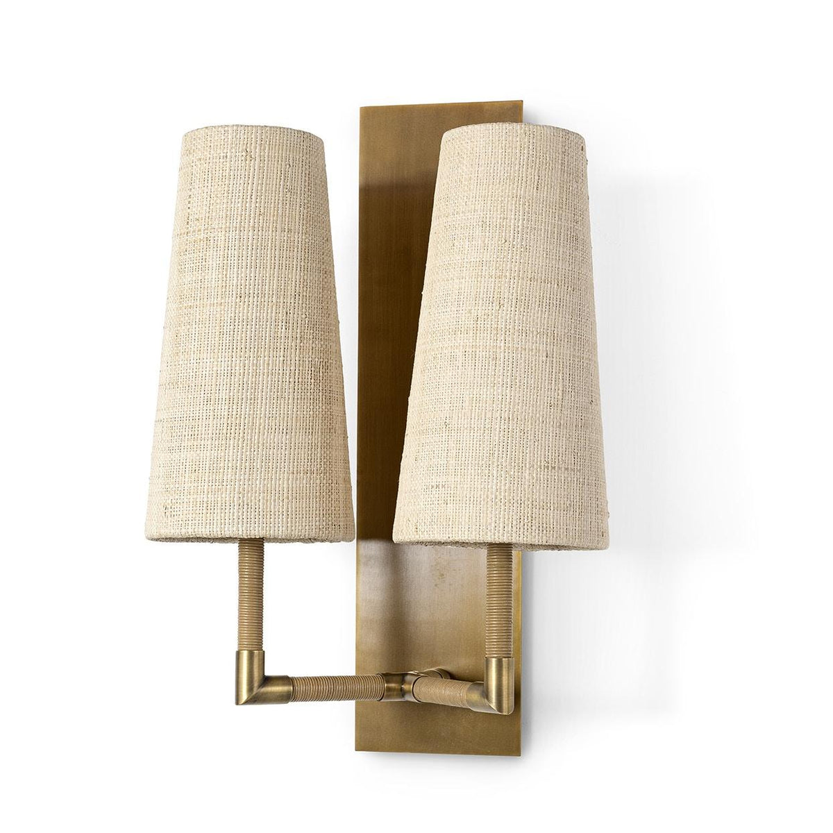 PALECEK, IRVING DOUBLE SCONCE, WALL SCONCES