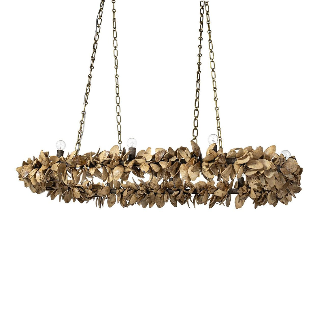 PALECEK, SIENA OVAL CHANDELIER, CHANDELIER LIGHT