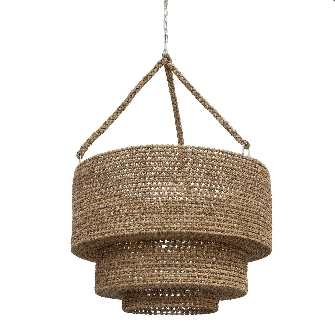PALECEK, VERANDA WOVEN PENDANT, CHANDELIER LIGHT